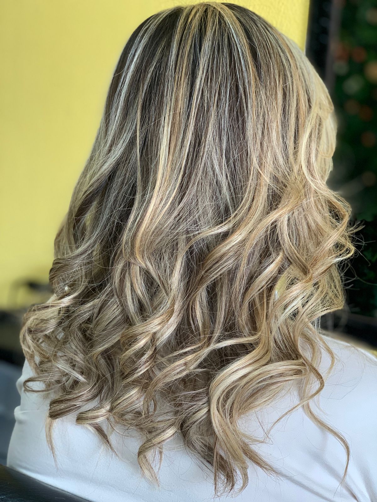 Resultado: mechas iluminadas com ondas definidas